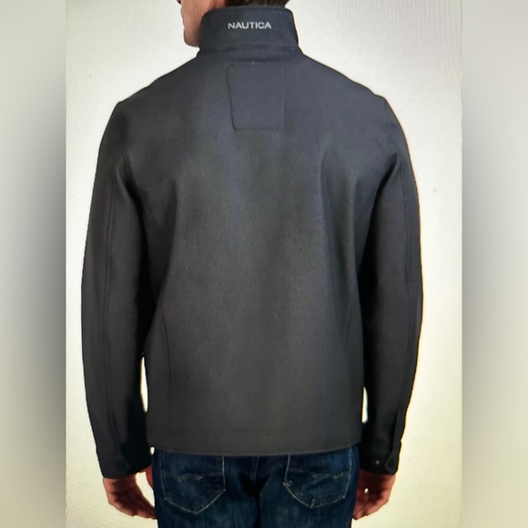 Nautica Softshell High Neck Bonded Fleece Jacket Men XL Outdoor Hiking Trail - Picture 6 of 12